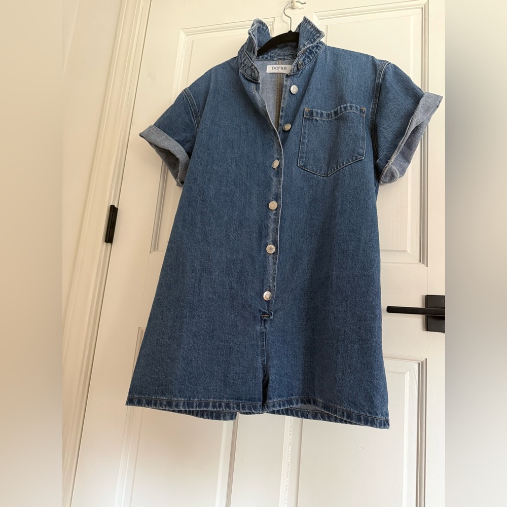 PARKE Denim Romper - Large